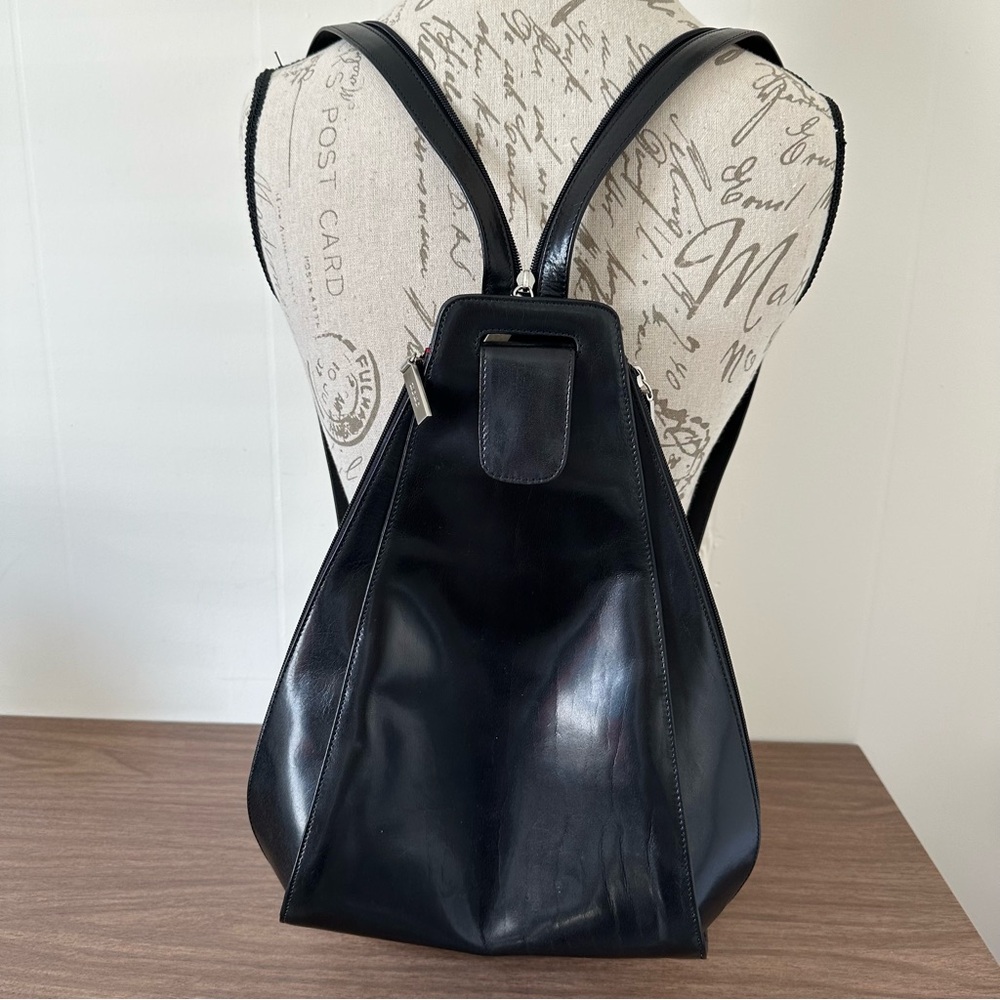 HOBO Black Leather Backpack - Picture 2 of 16